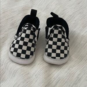 Vans Black and White Checkered Kids Sneakers